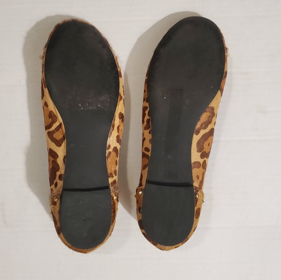 Steve Madden Tan K Studd Gold Studded Flats 8 - Picture 9 of 12